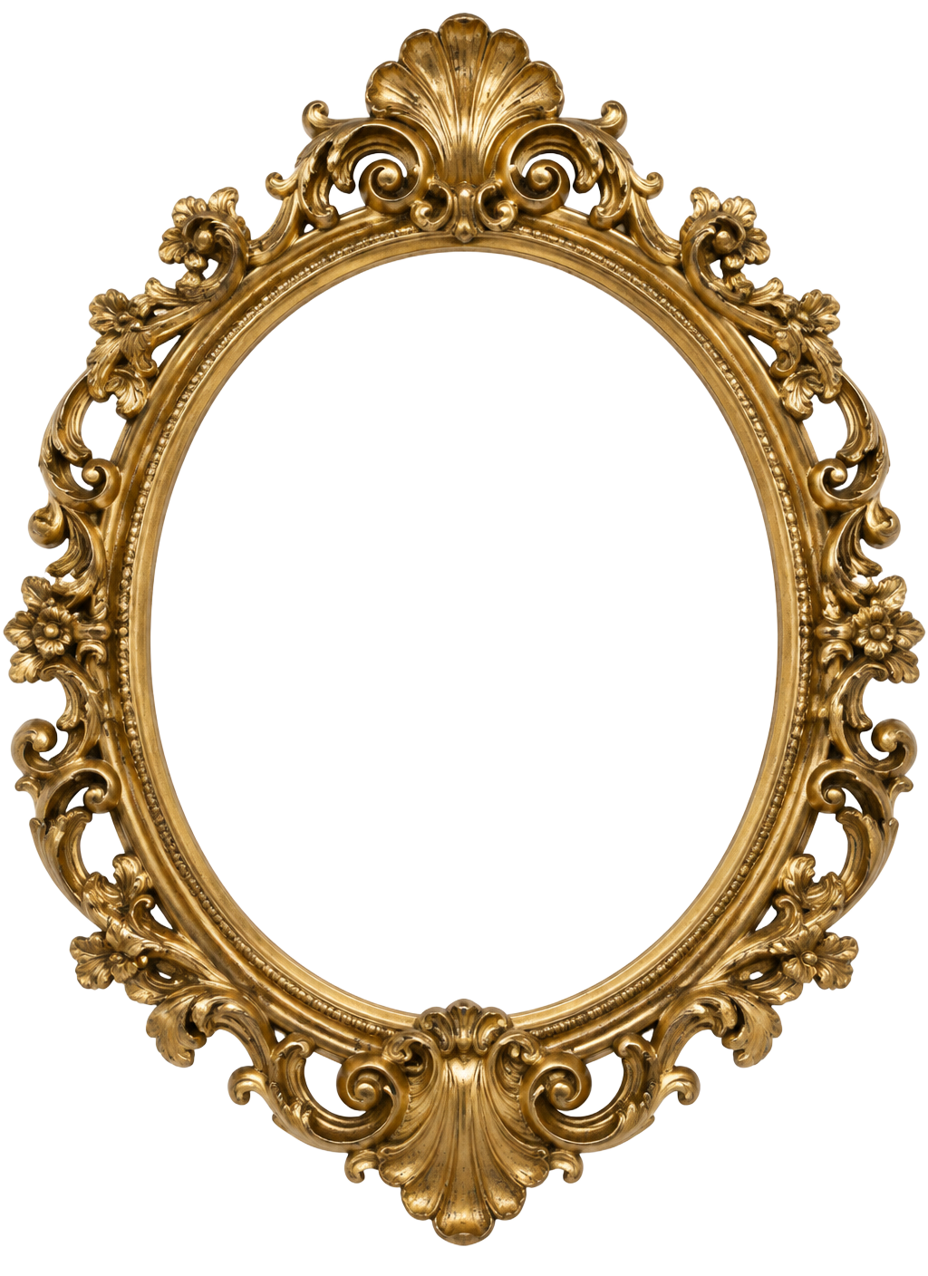 Antique gold mirror